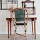 Old wooden table with turned legs - speckled top
