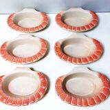 Vintage slip bowls in the shape of a crustacean