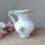 Pitcher Jug Carafe Earthenware Moustiers Signed Lallier Vintage
