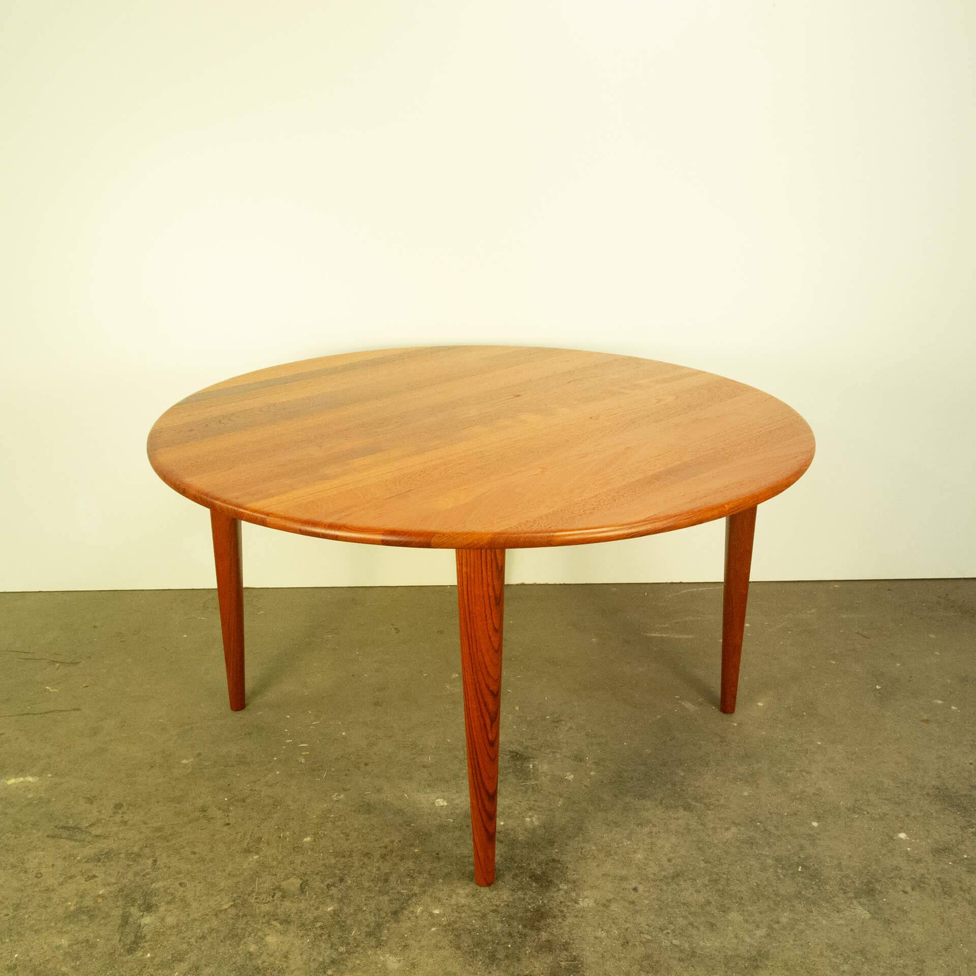 Coffee table, solid teak, vintage from the 60s