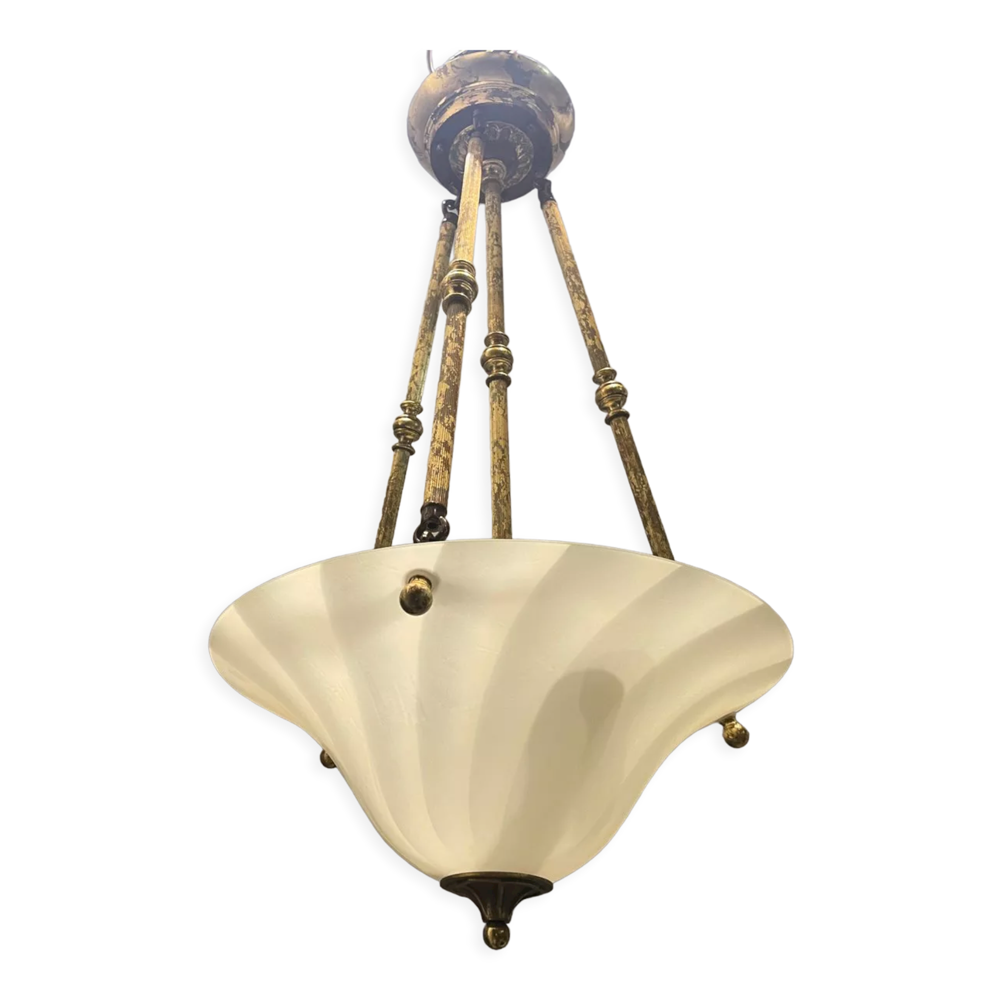 Italian Murano glass light pendants, 1980s, set of 2