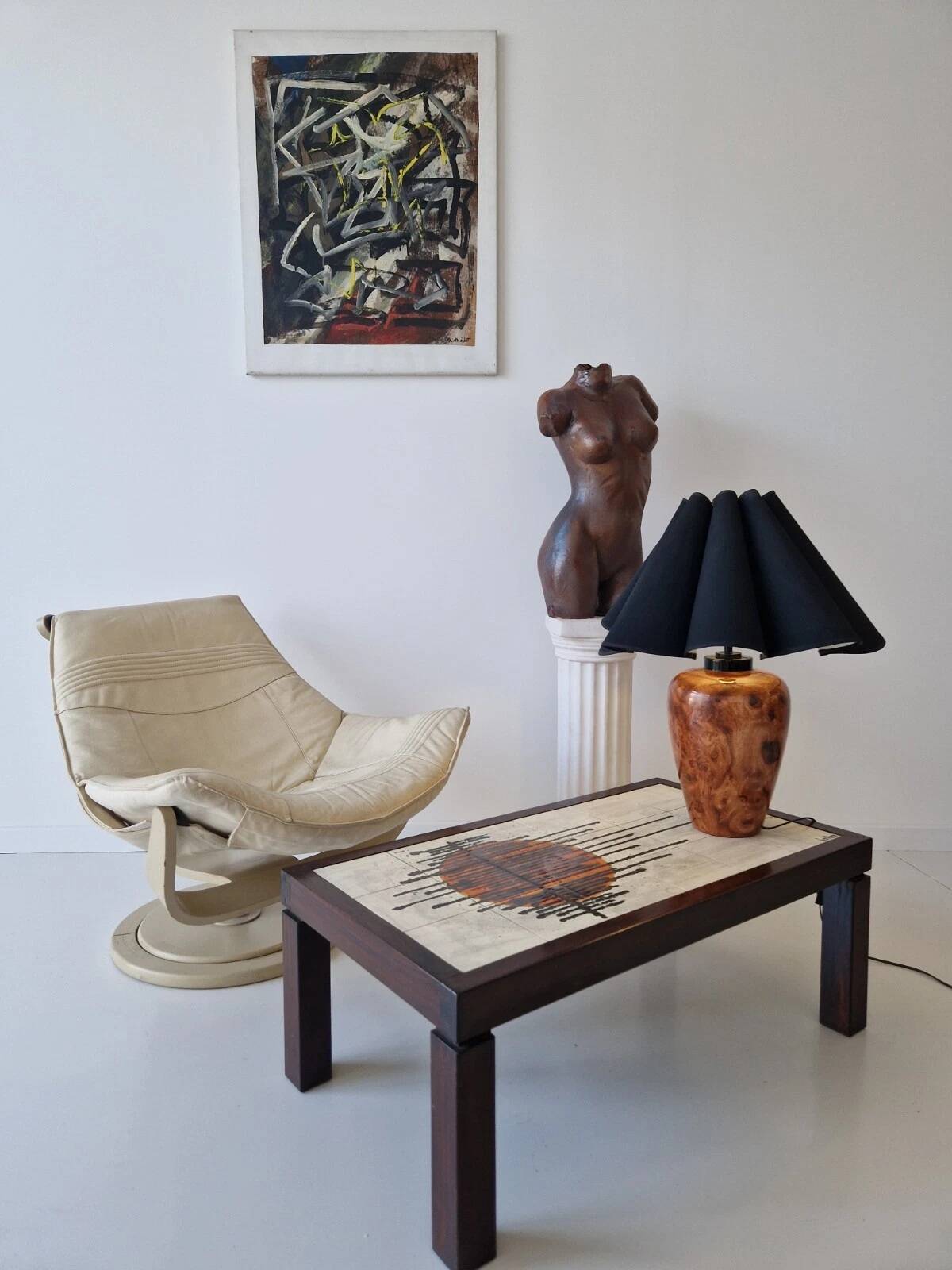 Fauteuil suédois pivotant vintage Nelo « Flight High » de Takashi Okamura,