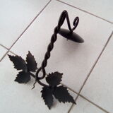 Wrought iron candlesticks year 60 vintage.