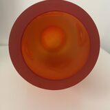 Vase en verre orange
