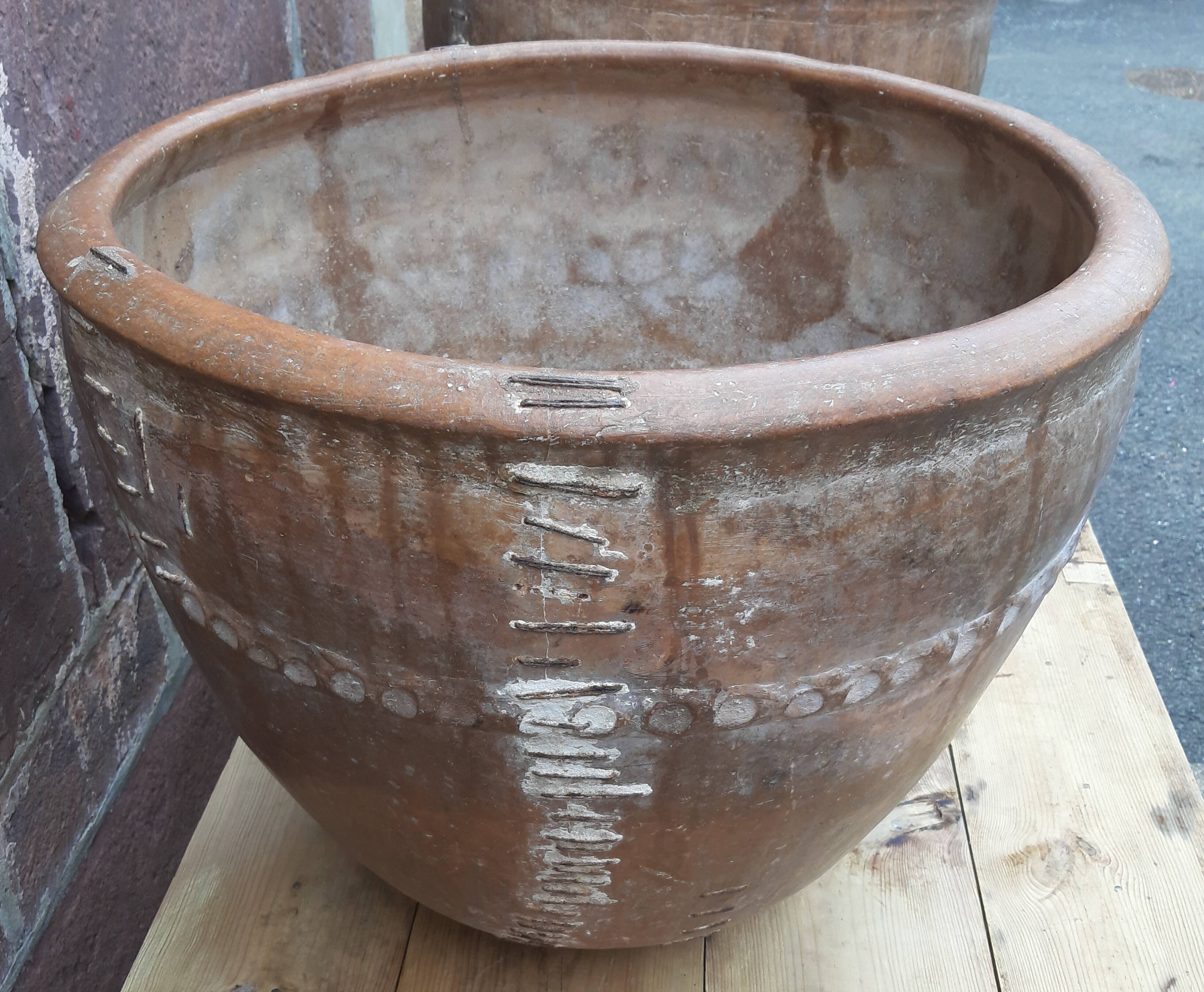 Paire de jarres ("cocios" ou "barreños"), Espagne, 18ème siècle.