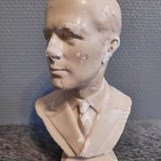 Bust of the Duke of Edinburgh in plaster from the 1950