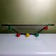 Cloakroom 5 coat hooks in colorful wood balls