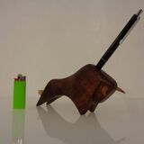 Mahogany Bull Pen Holder, Denmark, 1960s