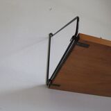 Étagère murale vintage bois 1960