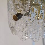 Pair of crystal and brass wall sconces by Carl Fagerlund