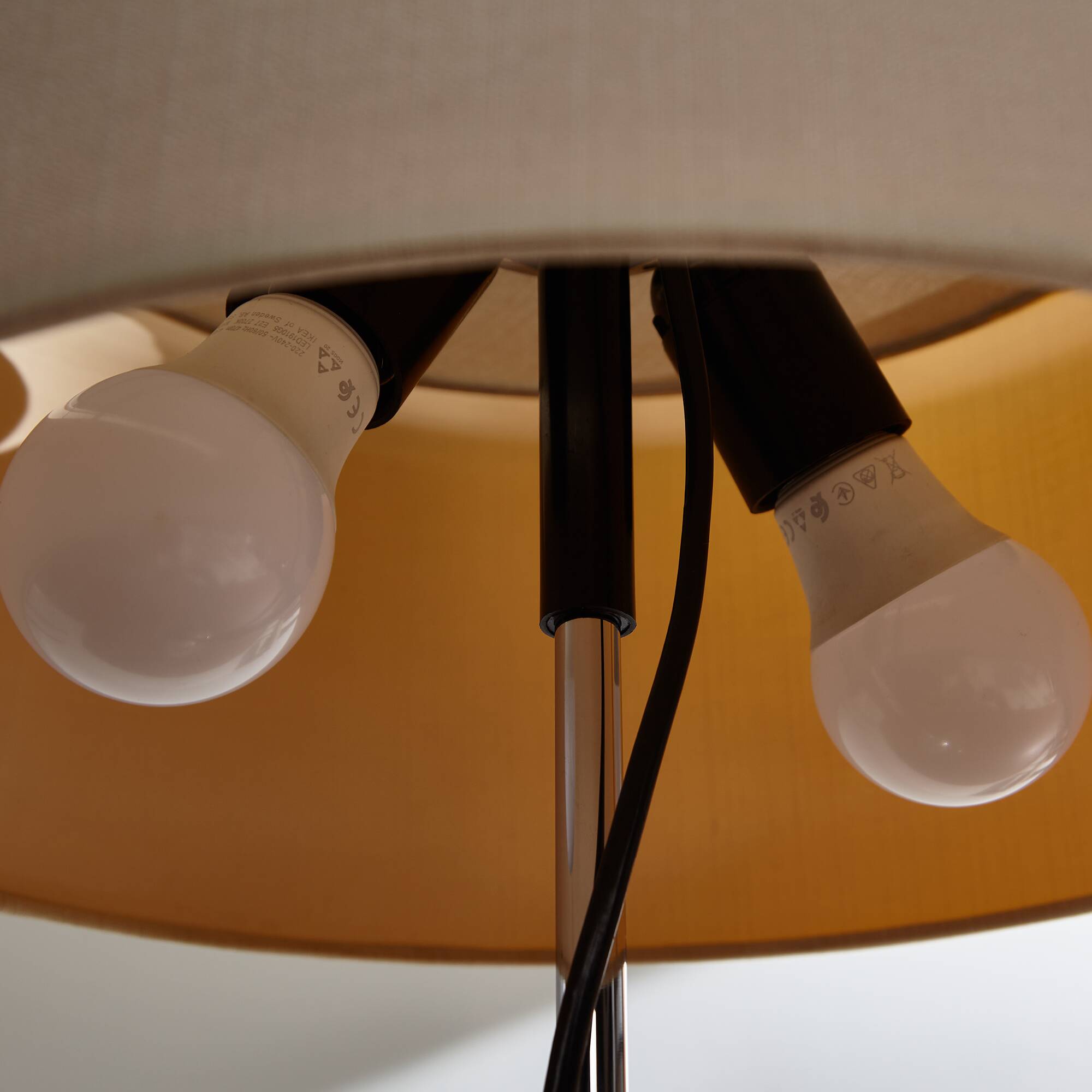 Chrome table lamp by Frank Betler for Wila