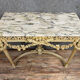 Console Louis XVI en bois laqué vers 1850-1880