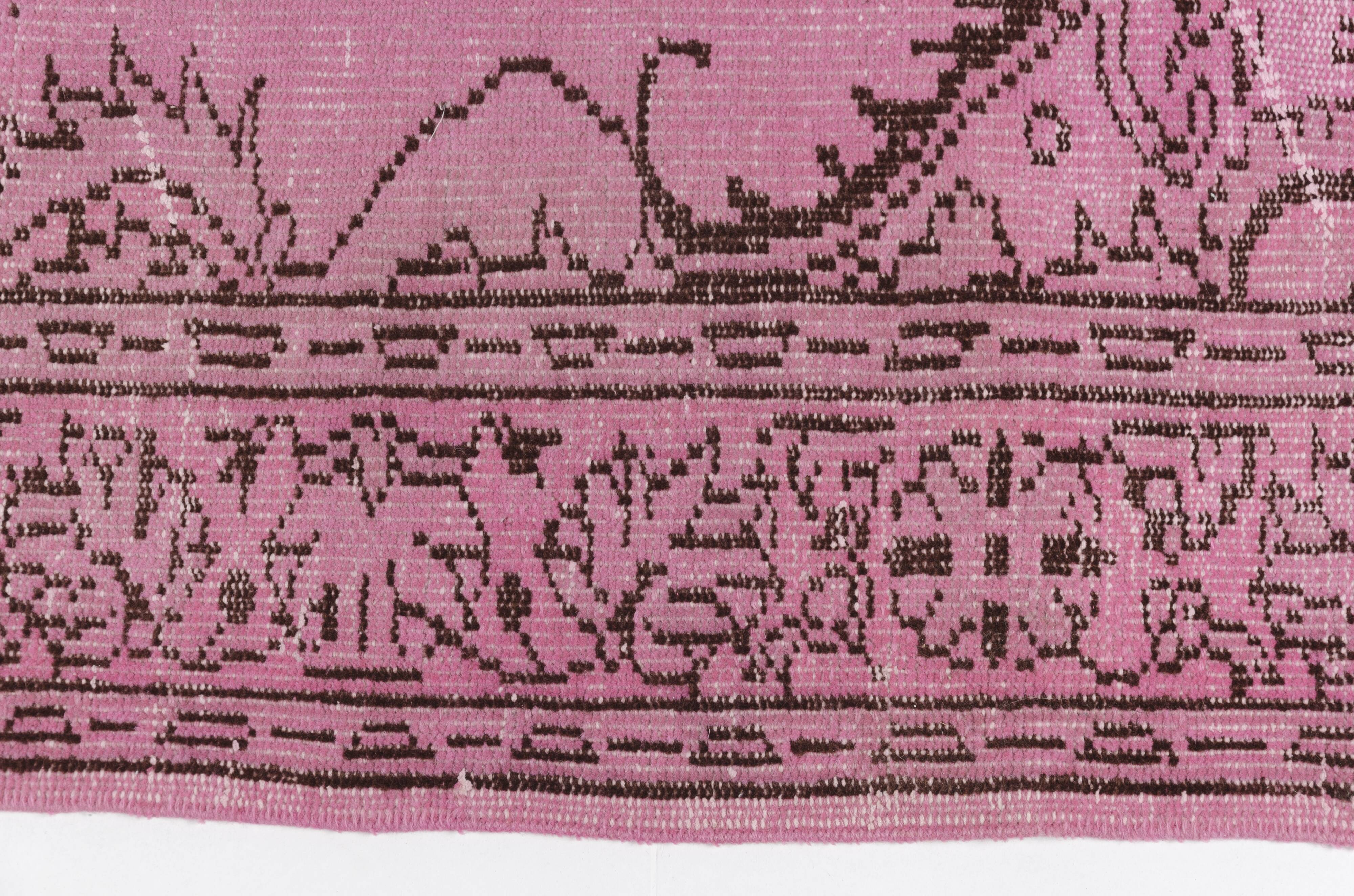 Pale Pink Vintage Turkish rug SKU-2532