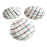 3 Earthenware soup plates Orchies Moulin des Loups