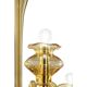 Elegant Linear Modern Amber Murano Glass Chandelier