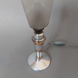 Lampe de chevet en aluminium et laiton 1930/1940