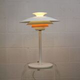 White vintage Danish desk lamp by Jeka Metaltryk - Model Sofie - Denmark 70s