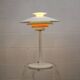 White vintage Danish desk lamp by Jeka Metaltryk - Model Sofie - Denmark 70s