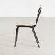 School chair on metal frame