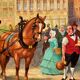 Peinture  "Promenade en ville".