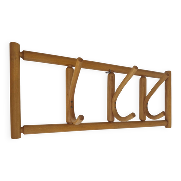 Porte-manteau mural bois courbé