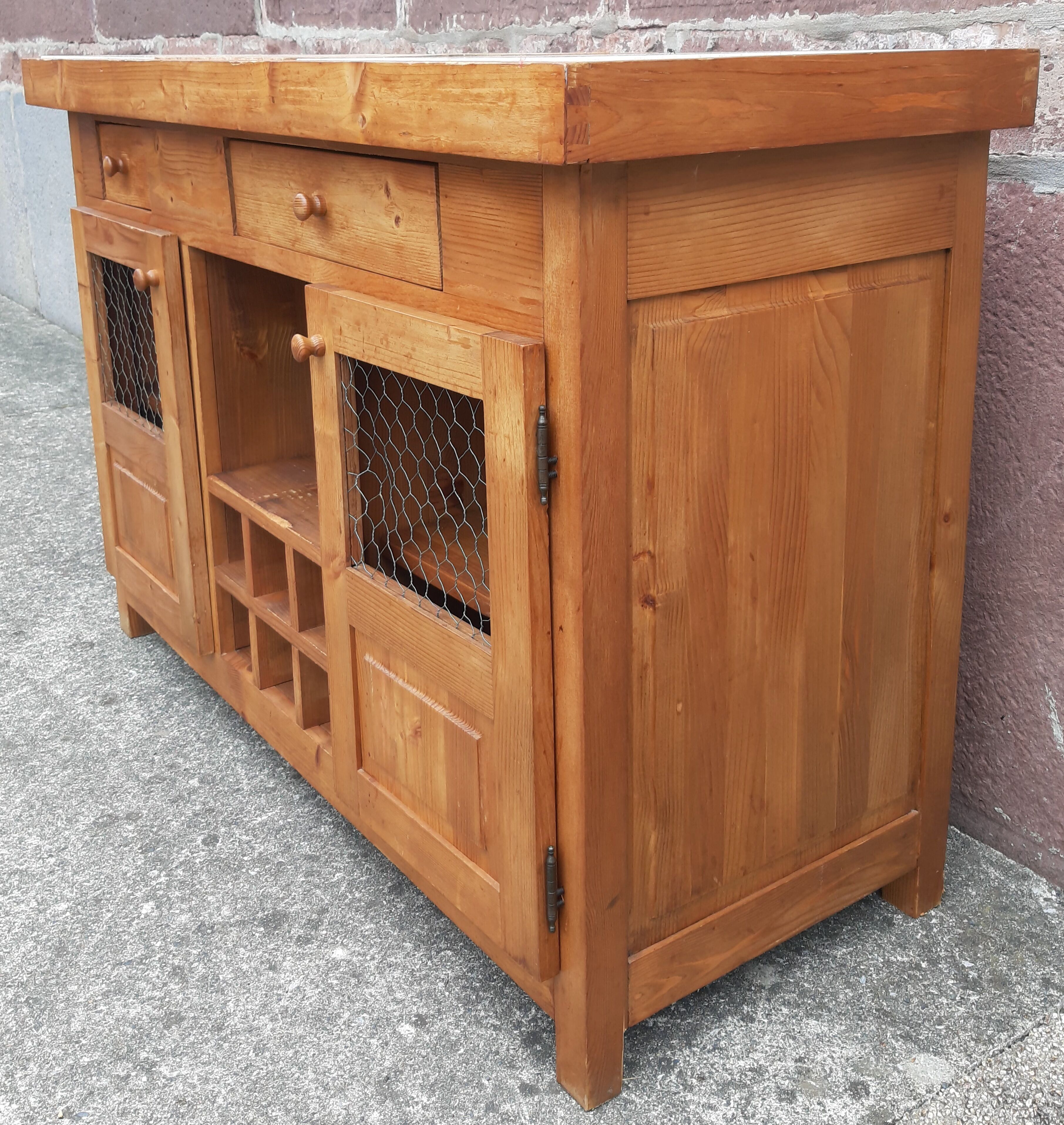 Buffet de cuisine - Billot - Table de boucher
