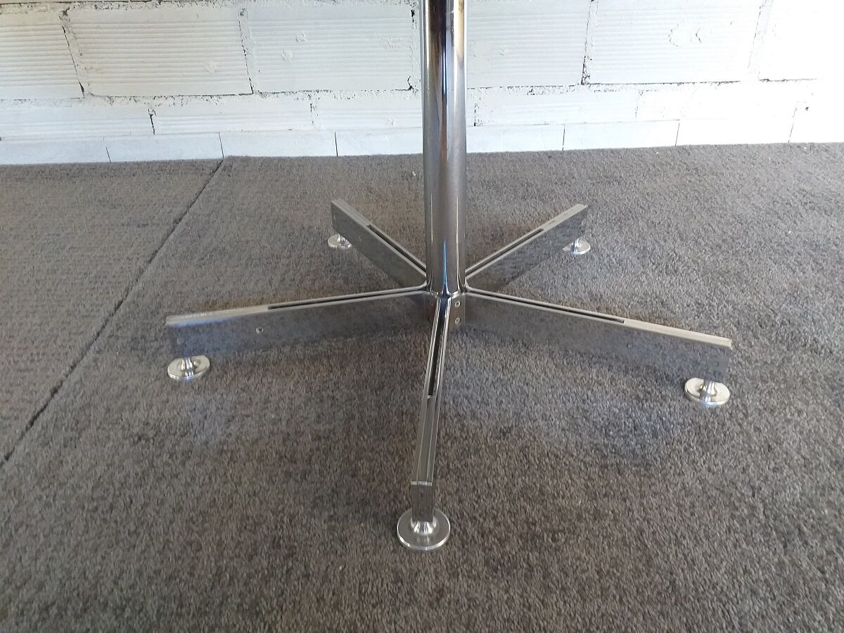 Georges Frydman's 60s vintage teak design oval dining table