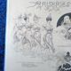 An illustration drawing sketch from period magazine Le Journal Amusant illustrator Mars