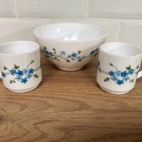 Set of 2 cups and bowl Arcopal Veronica