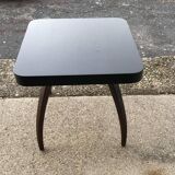 H259 coffee table by Jindrich Halabala in brown and white beech, 1930s design.