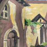 Huile sur panneau vintage