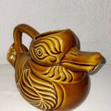 Vintage zoomorphic table pitcher sarreguemines