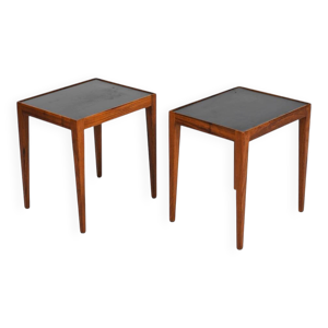 Paire de tables d'appoint - formica
