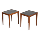 Pair of Danish Side Tables with Formica Tops