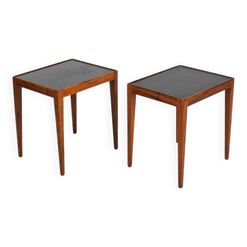 Pair of Danish Side Tables with Formica Tops