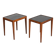 Pair of Danish Side Tables with Formica Tops