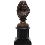 Bronze bust jacob van campen, 1595 - 1675, sculptor jacques elion 1842-1893