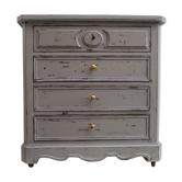 Dresser 19th century gray aged patina