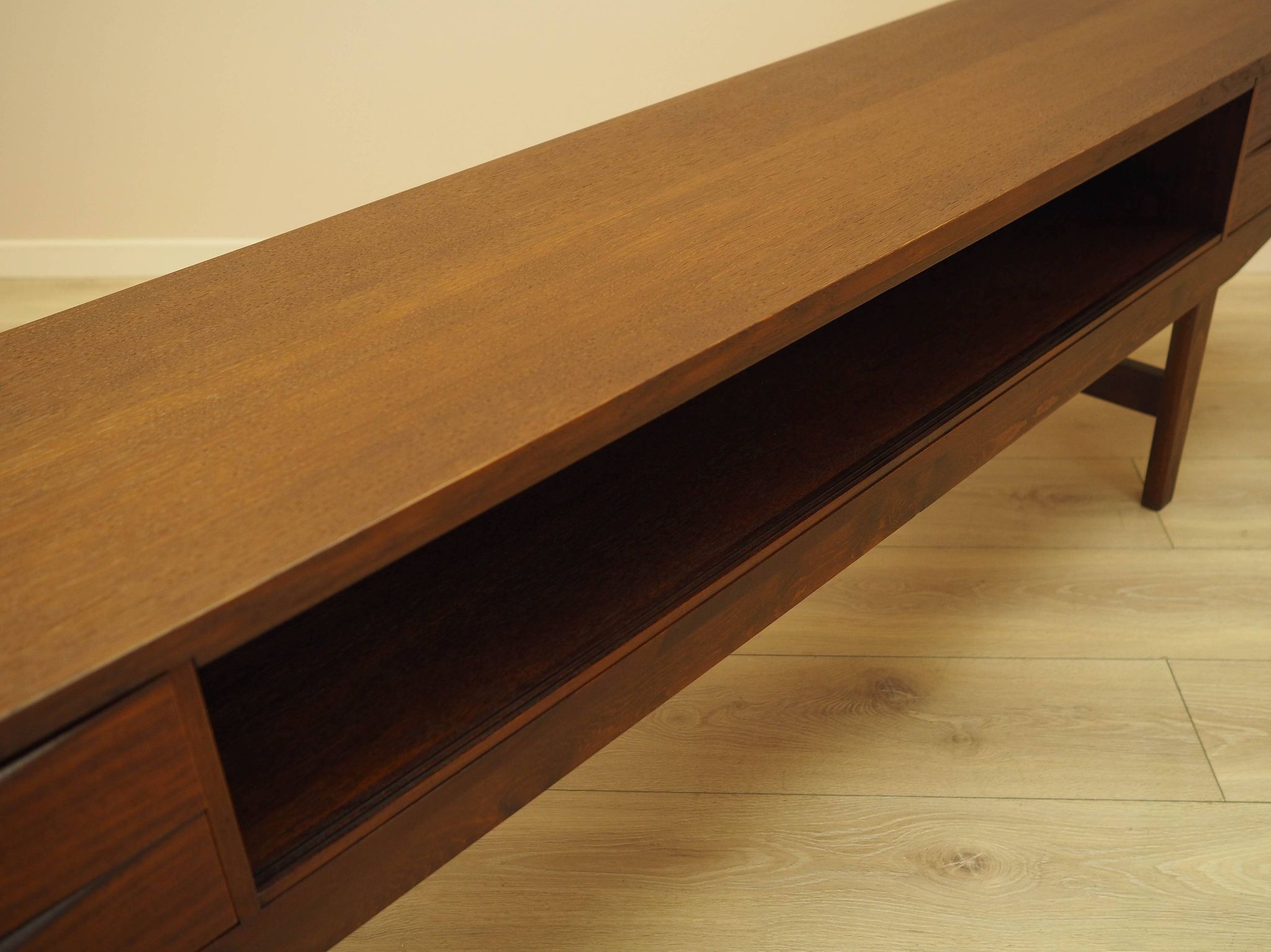 Low teak furniture, Danish design, 1970s, made in Denmark.
