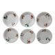 6 Vintage Luneville earthenware soup plates