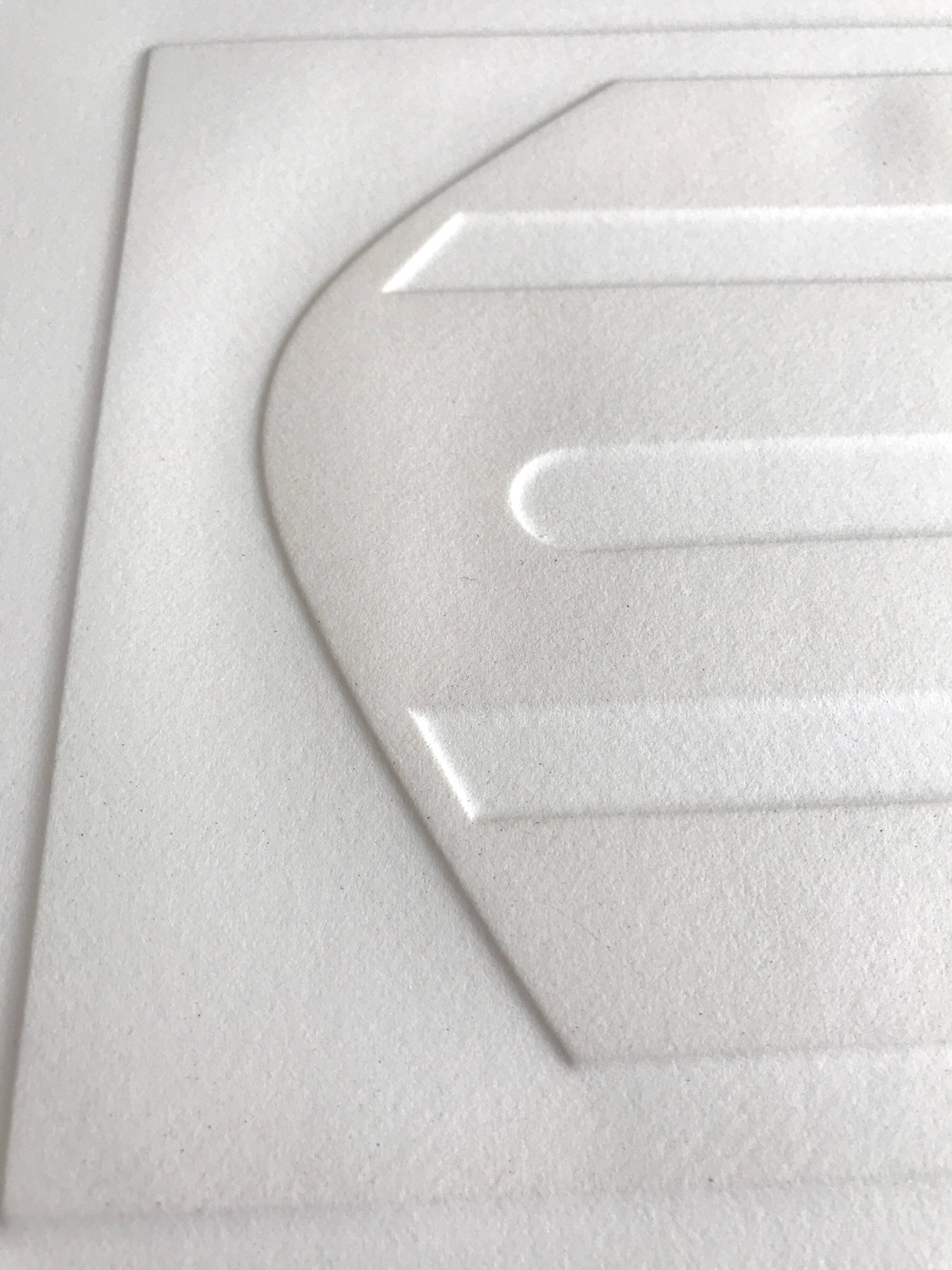 Signed and numbered print by Jean Legros, Geometric Relief II, c 1970