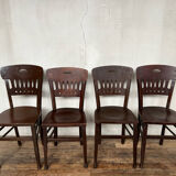 Series of 4 vintage Luterma bistro chairs 1920-1930
