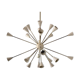 Brass Sputnik chandelier 24 white lights