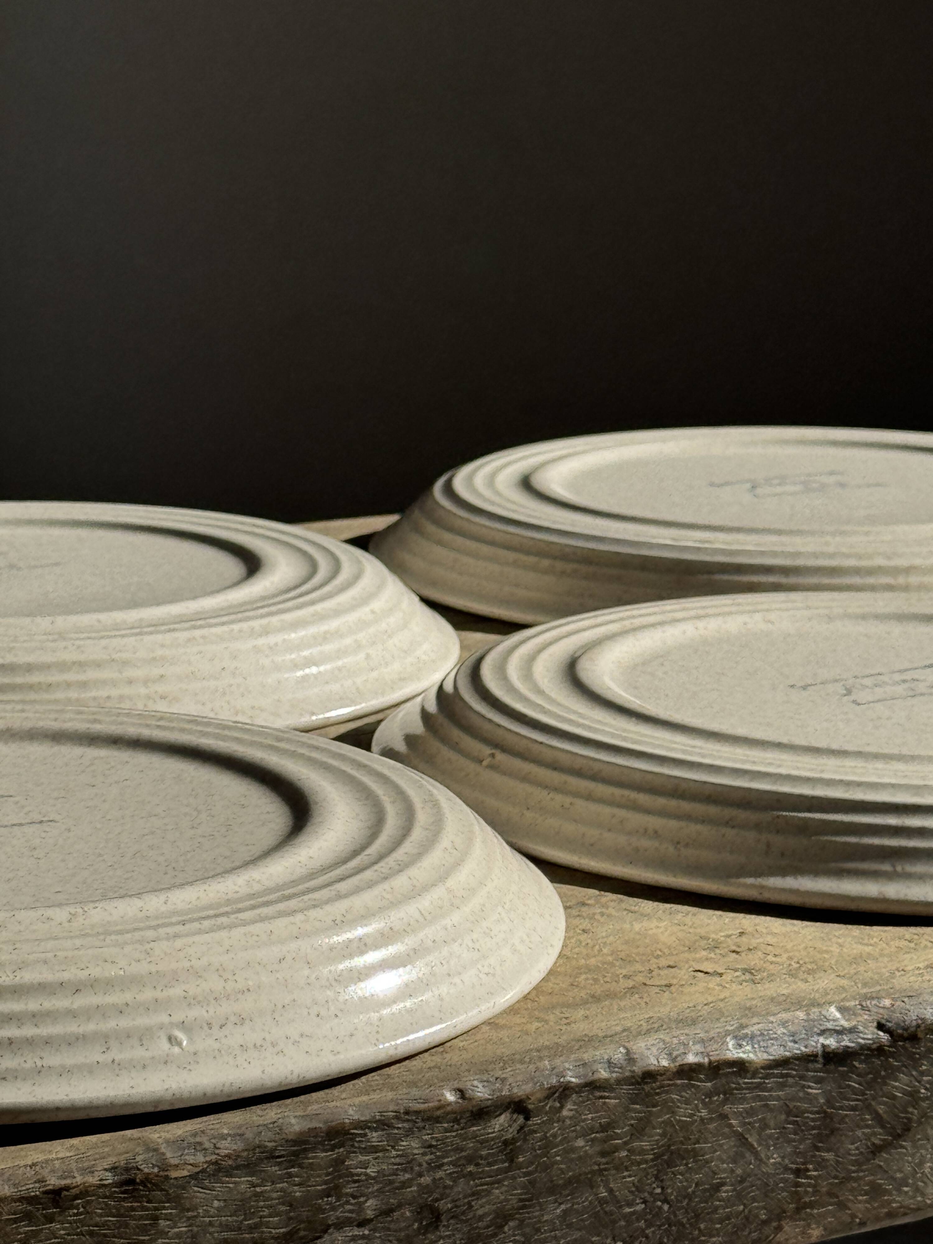 Lunéville table service Art Workshop 8 plates and 2 serving dishes