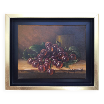Nature morte.Huile sur toile, Thierry JACQUIOT (1962).