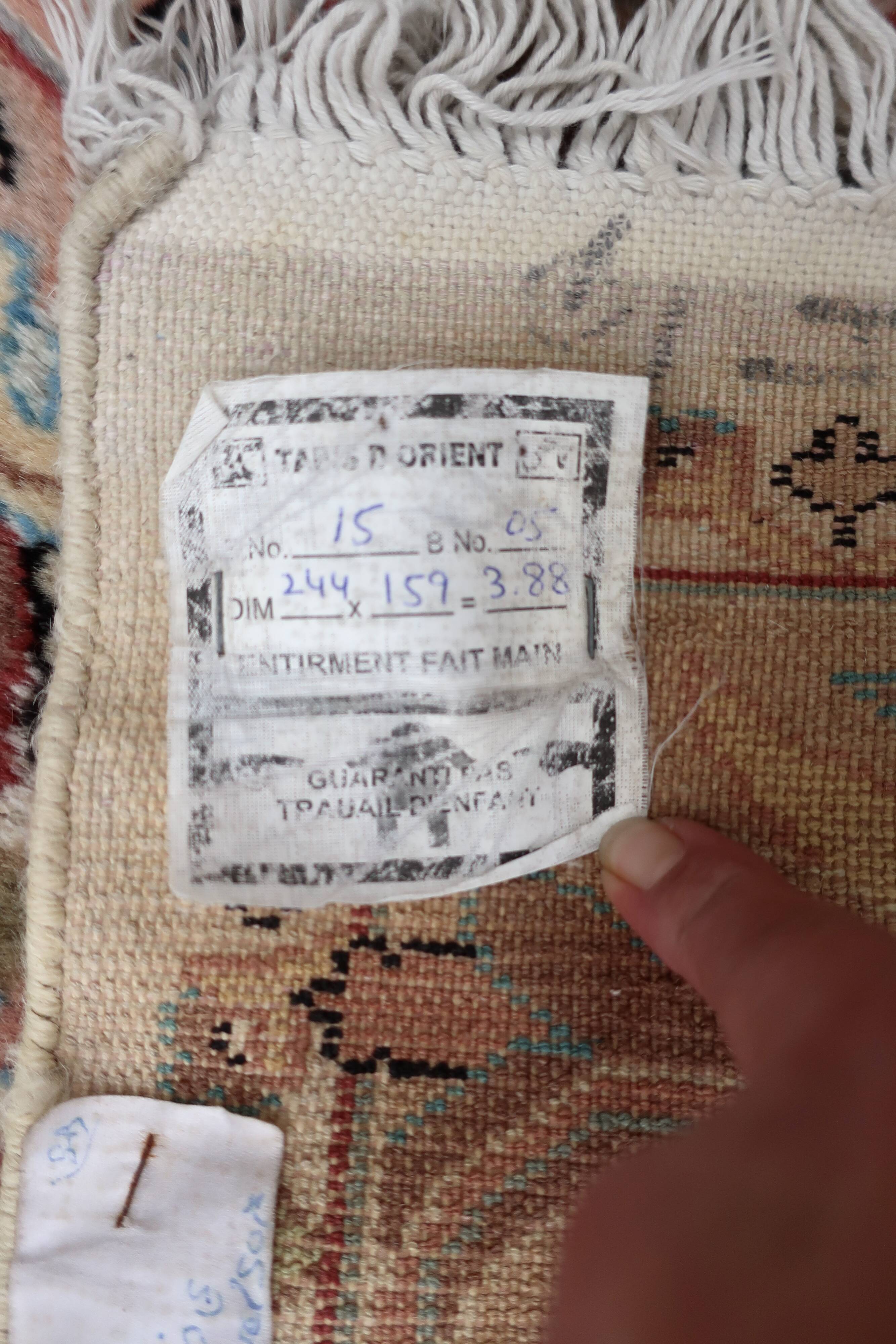 Punjab rug, India, 20th century, wool and silk, 245 x 160 cm