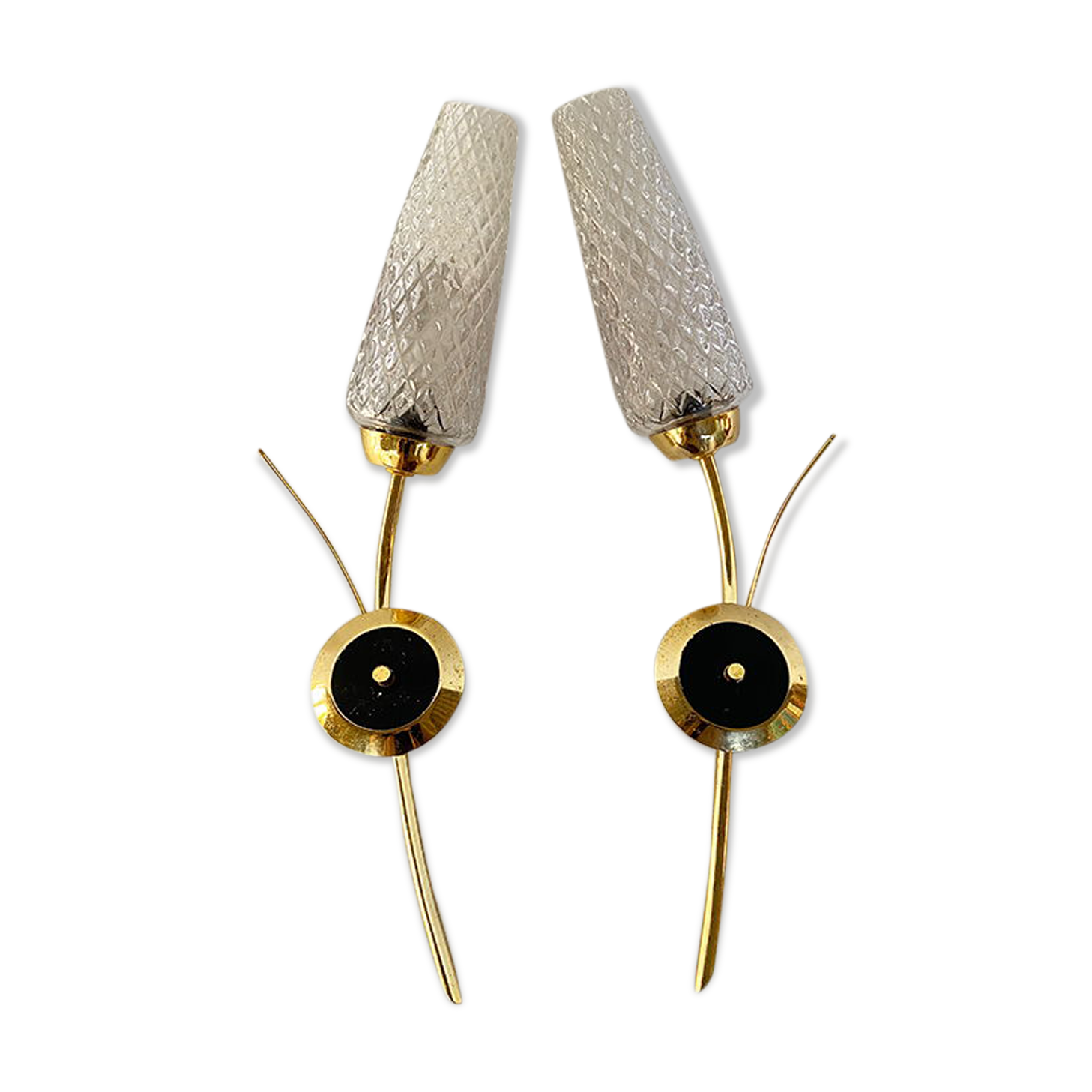 Pair of golden sconces