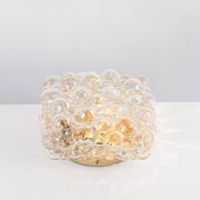 Globe Glass Wall Light in Amber by Helena Tynell, Limburg, Germany