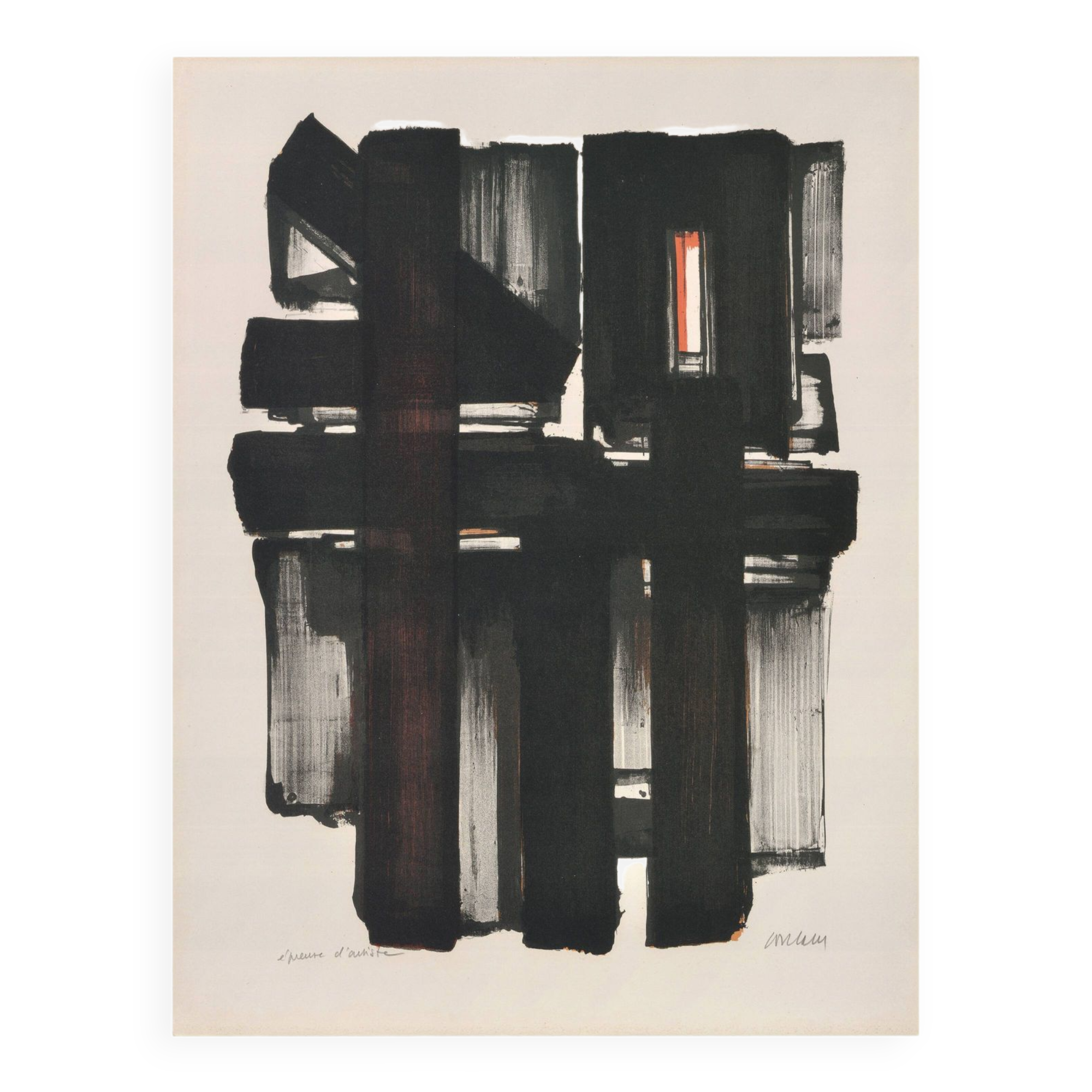 Poster Pierre Soulages