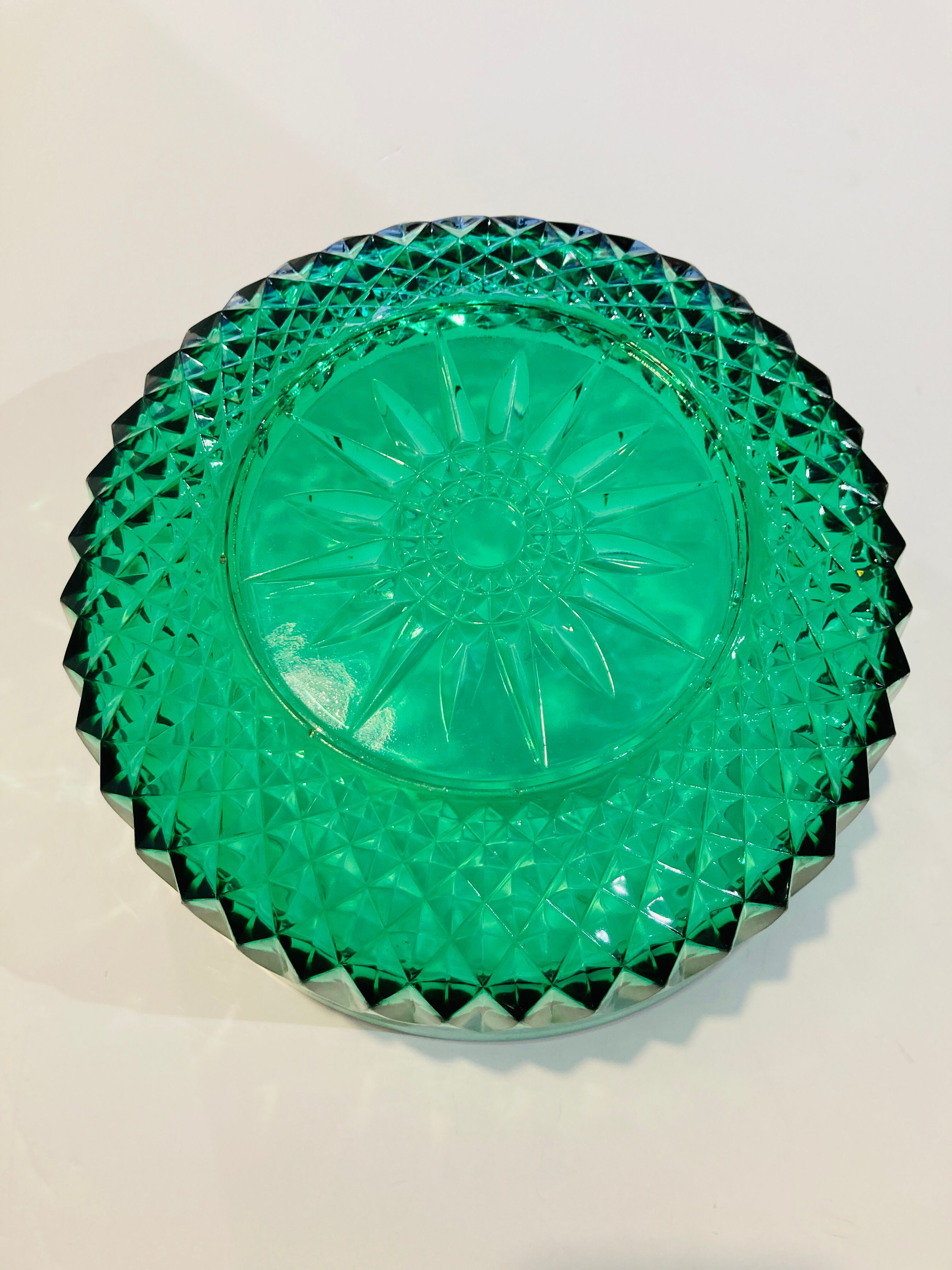 GREEN GLASS BOWL 60S - RETRO-KITCHEN-VINTAGE